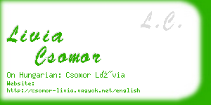 livia csomor business card